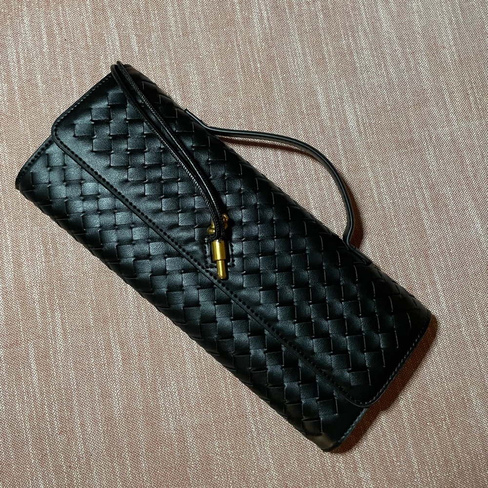 Woven Top Handle Handbag